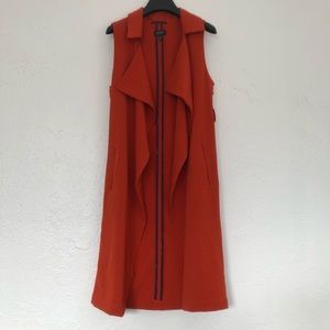 Topshop orange duster/vest